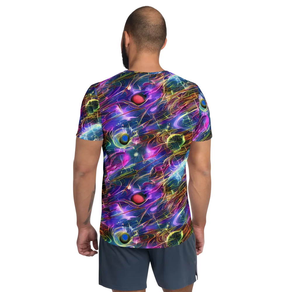 Plasma Drift on Men's Athletic T-Shirt — Back