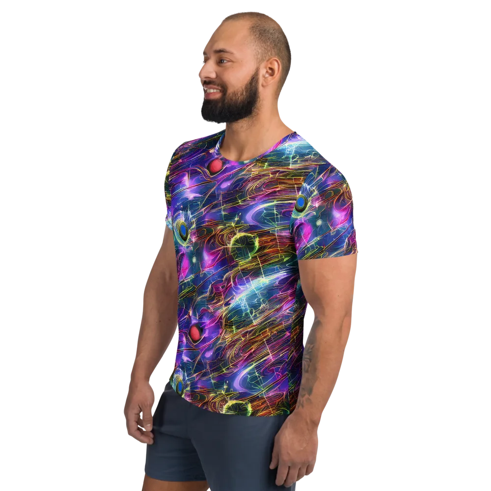 Plasma Drift on Men's Athletic T-Shirt — Left