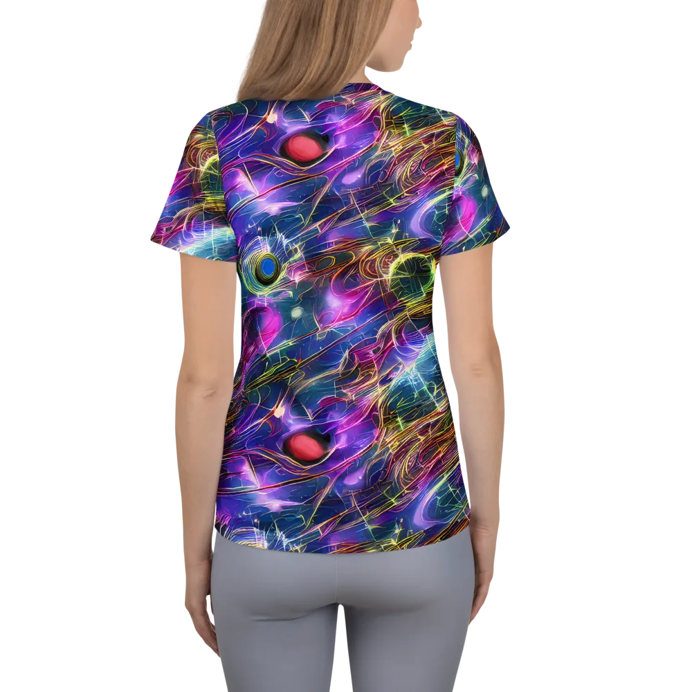 Plasma Drift on Women's Athletic T-Shirt — Back