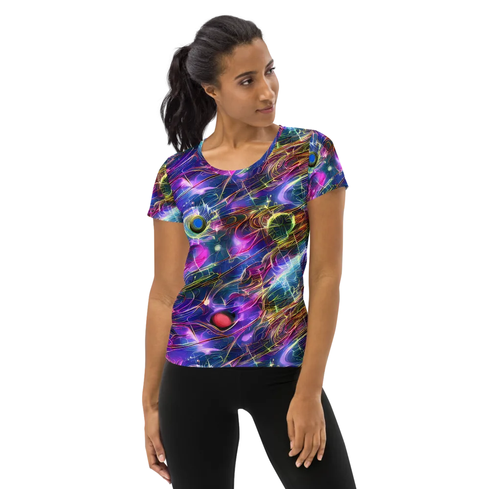 Plasma Drift on Women's Athletic T-Shirt — Front