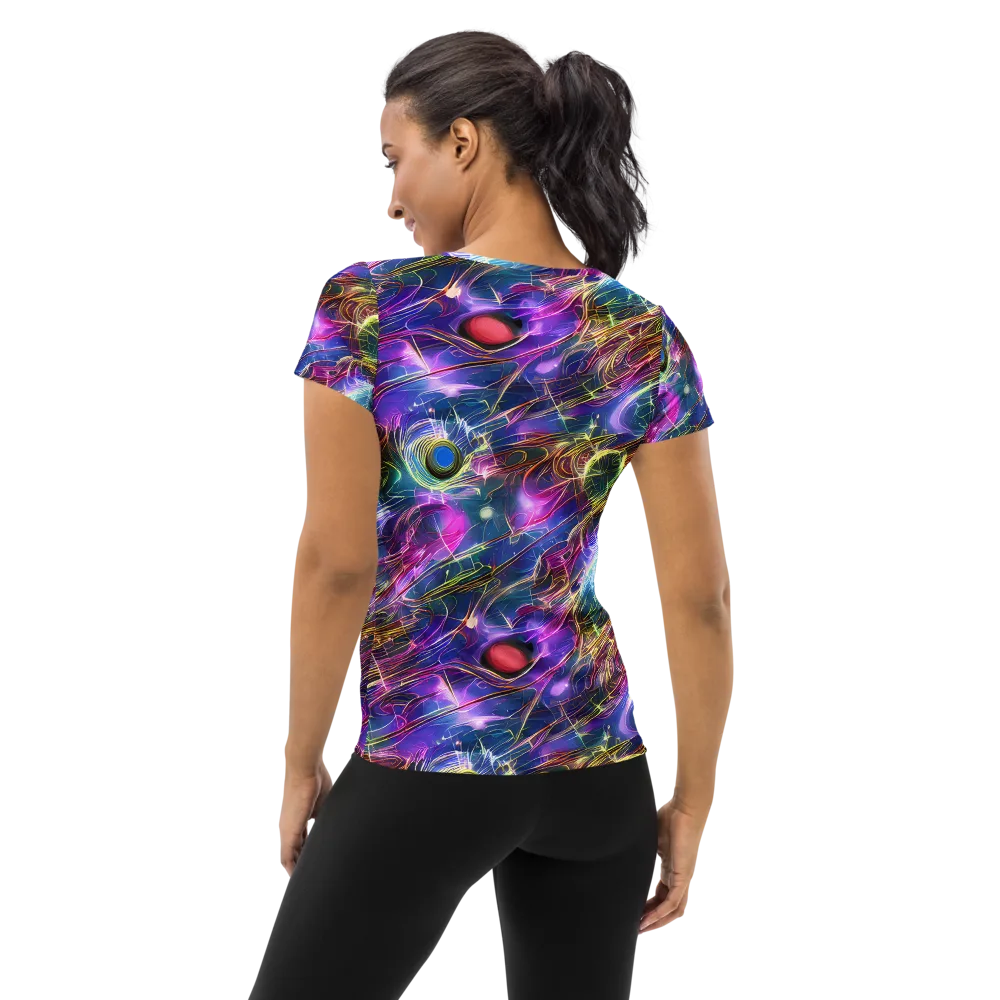 Plasma Drift on Women's Athletic T-Shirt — Back
