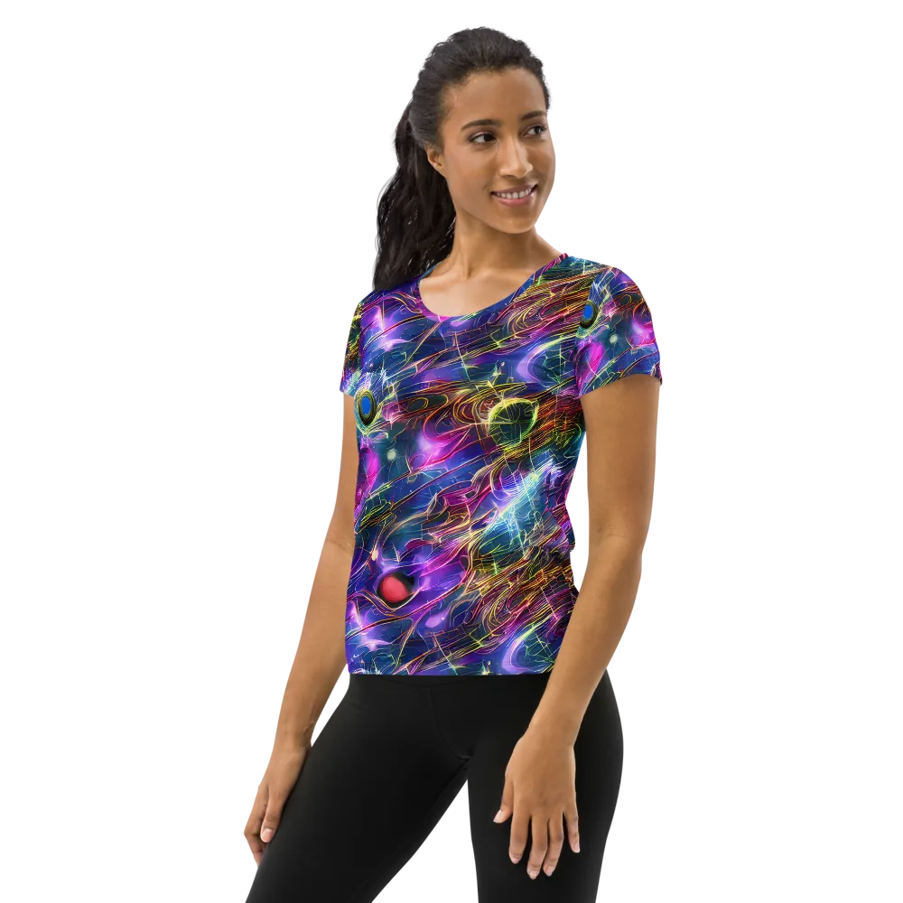 Plasma Drift on Women's Athletic T-Shirt — Left