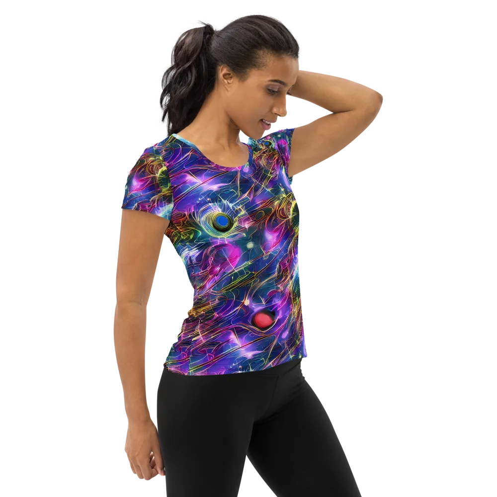 Plasma Drift on Women's Athletic T-Shirt — Right
