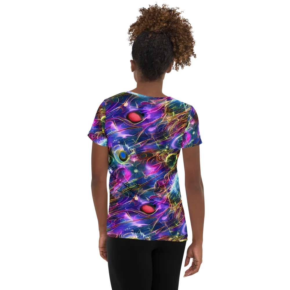 Plasma Drift on Women's Athletic T-Shirt — Back