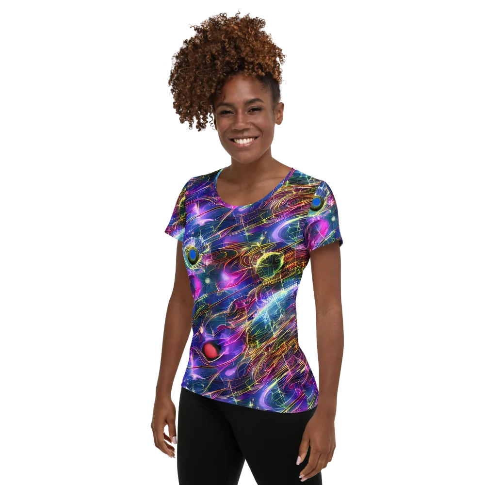 Plasma Drift on Women's Athletic T-Shirt — Left