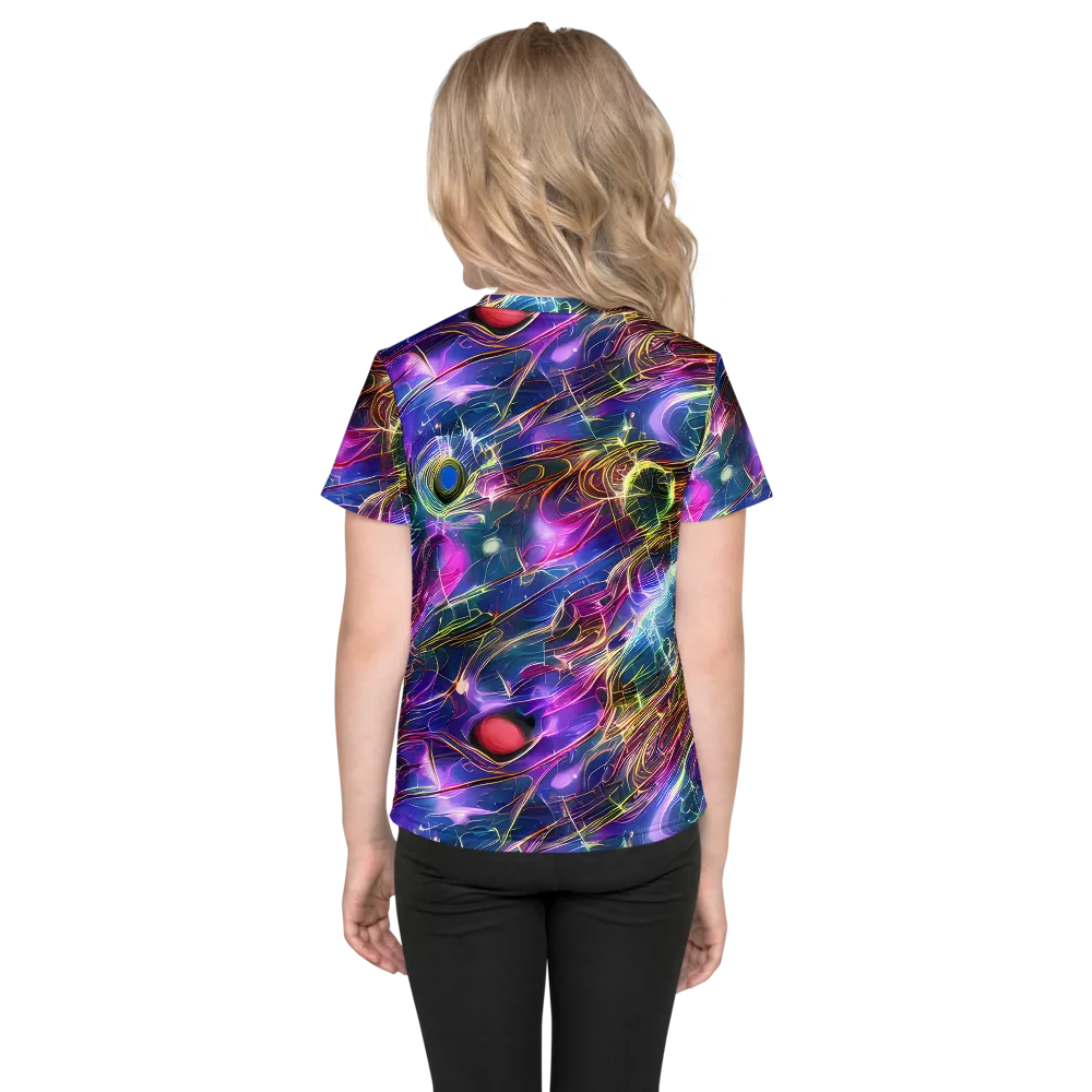 Plasma Drift on Kids Crew Neck T-Shirt — Back