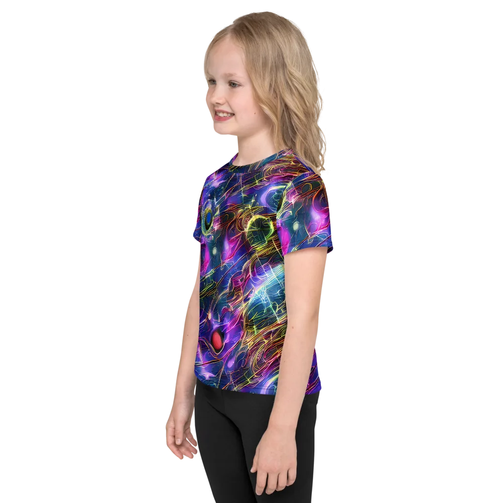 Plasma Drift on Kids Crew Neck T-Shirt — Left