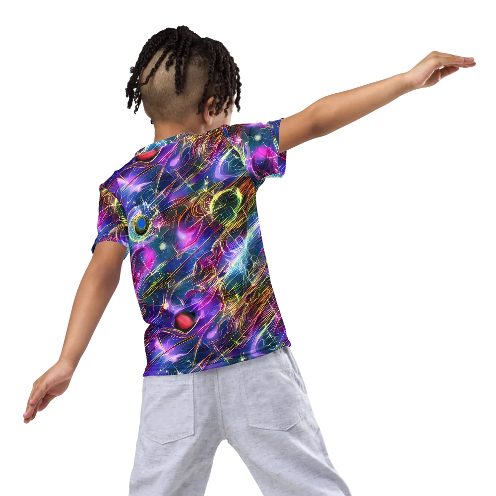 Plasma Drift on Kids Crew Neck T-Shirt — Back