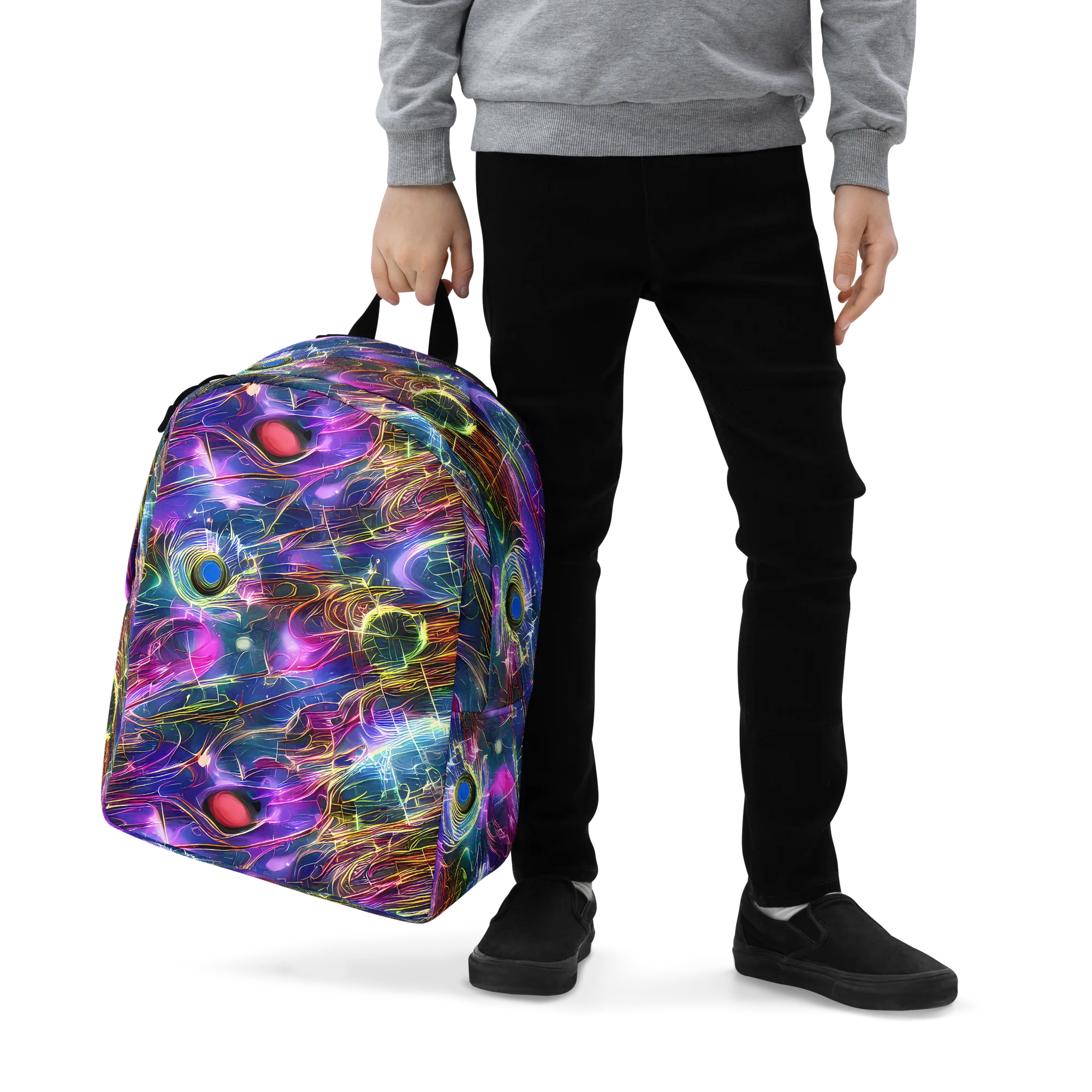 Plasma Drift on Minimalist Backpack — Zoomed-in
