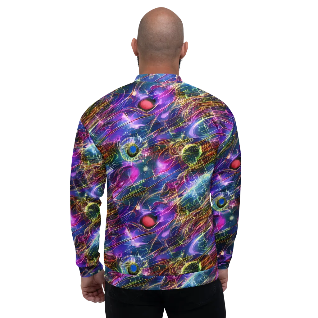 Plasma Drift on Bomber Jacket — Back