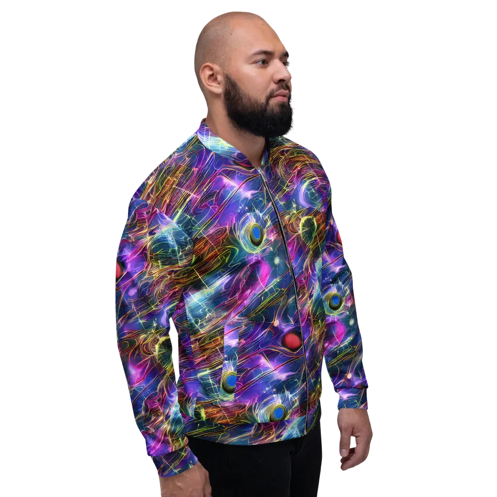 Plasma Drift on Bomber Jacket — Right