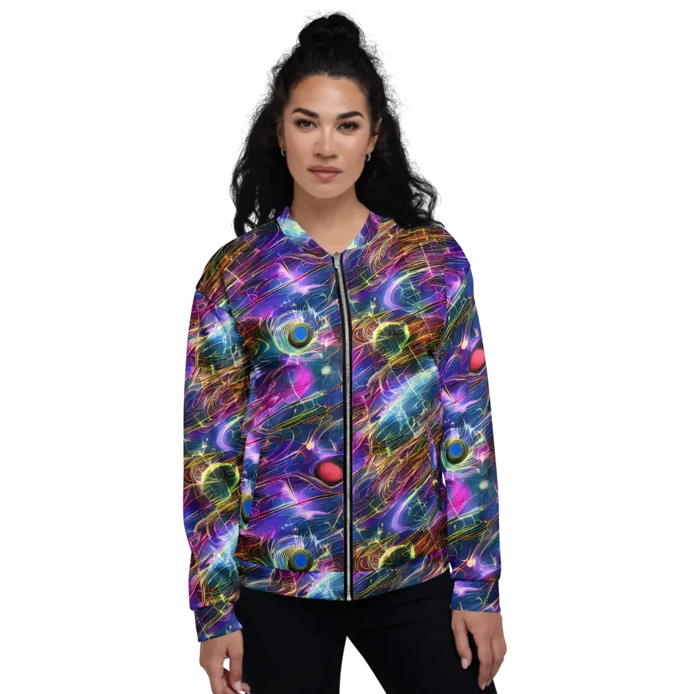 Plasma Drift on Bomber Jacket — Front