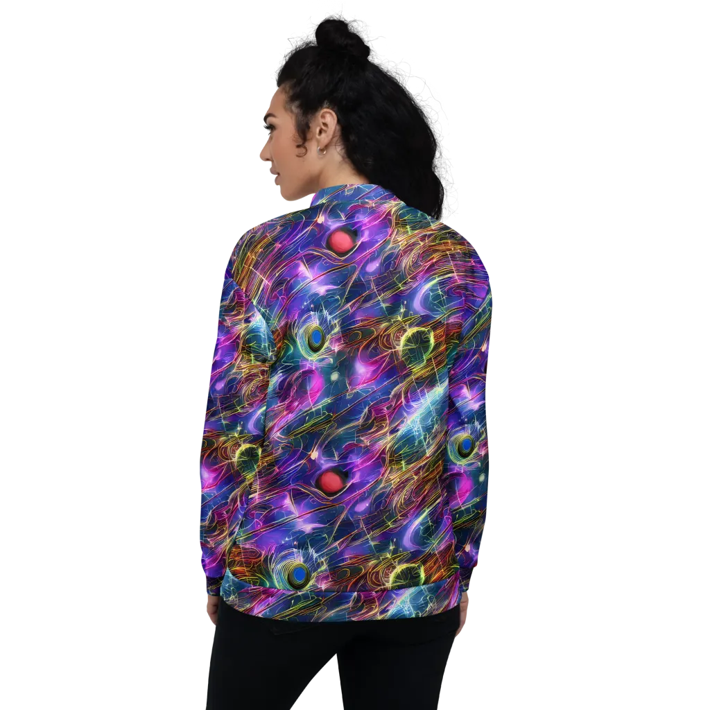 Plasma Drift on Bomber Jacket — Back