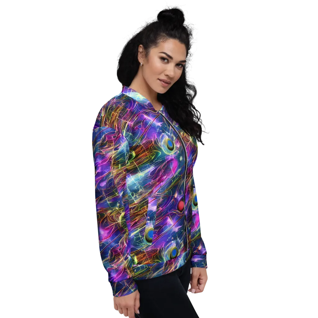 Plasma Drift on Bomber Jacket — Right