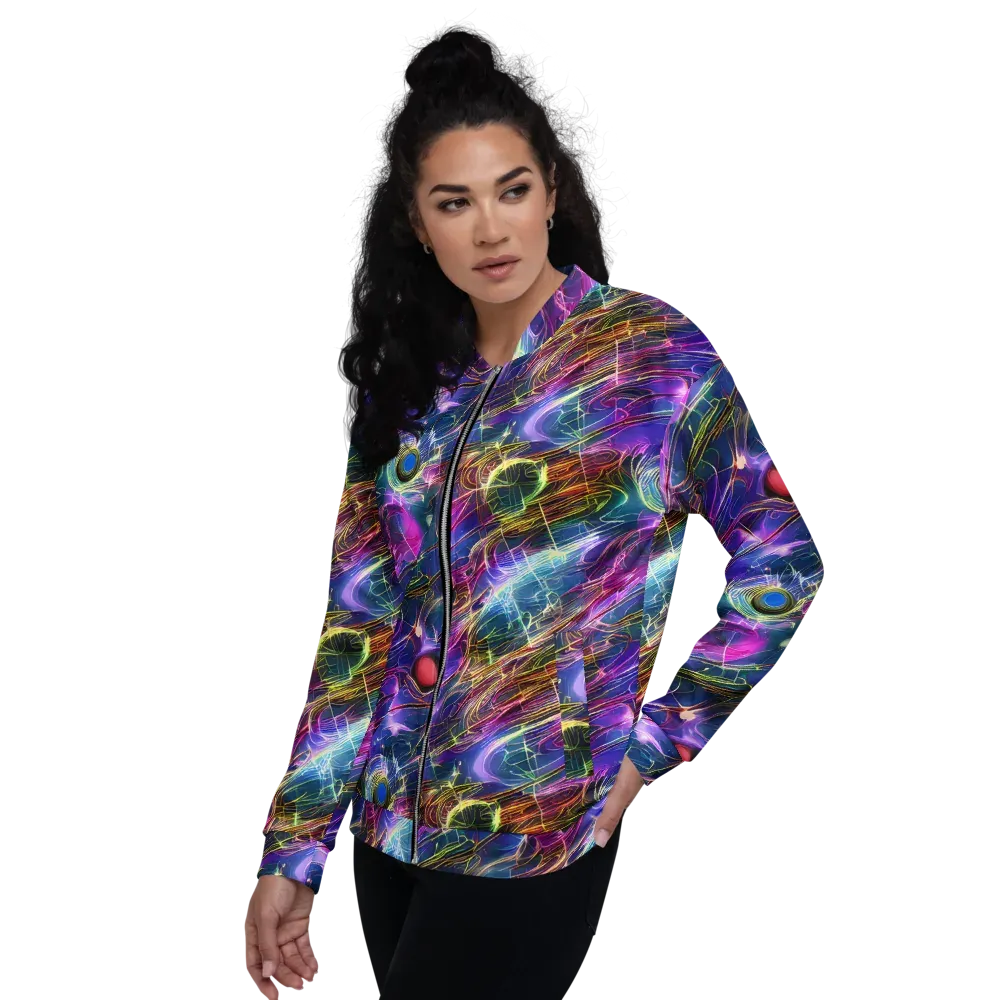 Plasma Drift on Bomber Jacket — Left