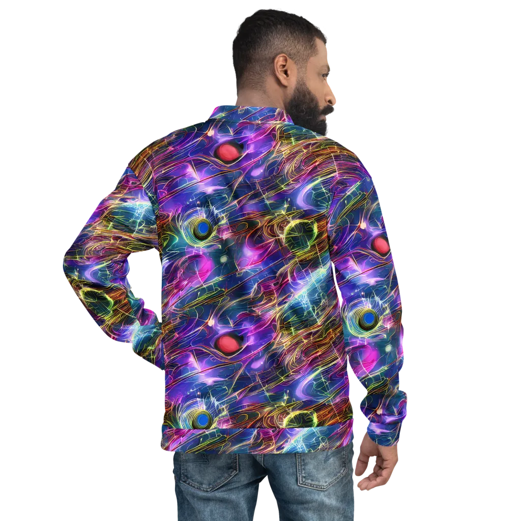 Plasma Drift on Bomber Jacket — Back
