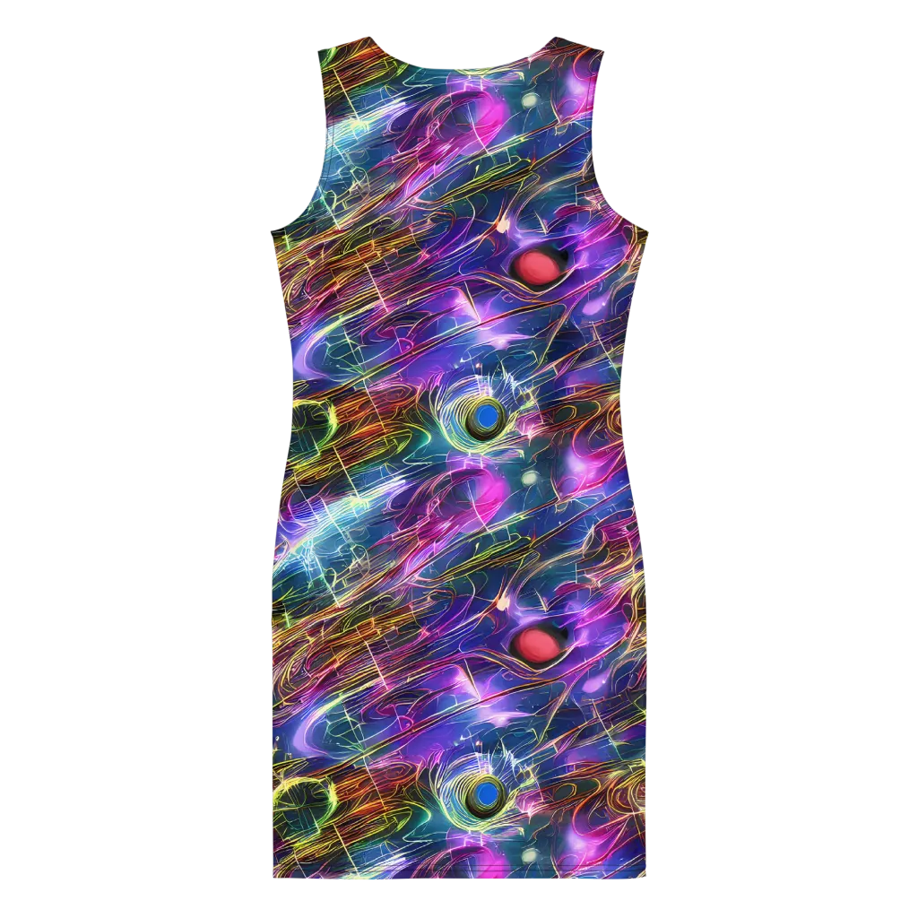 Plasma Drift on Bodycon Dress — Back