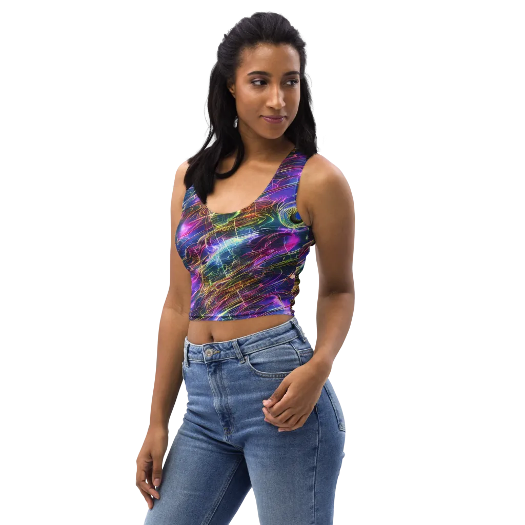 Plasma Drift on Crop Top — Left Front