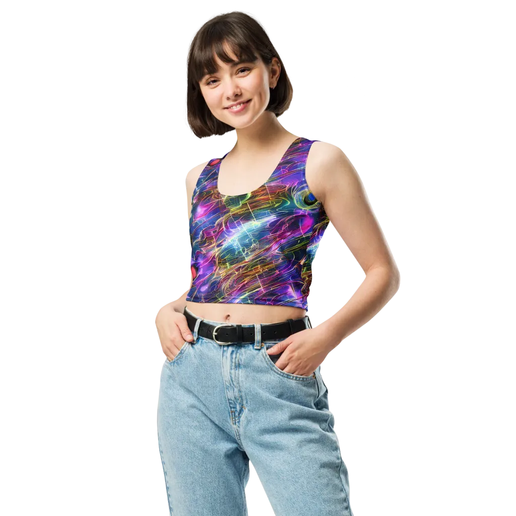 Plasma Drift on Crop Top — Front