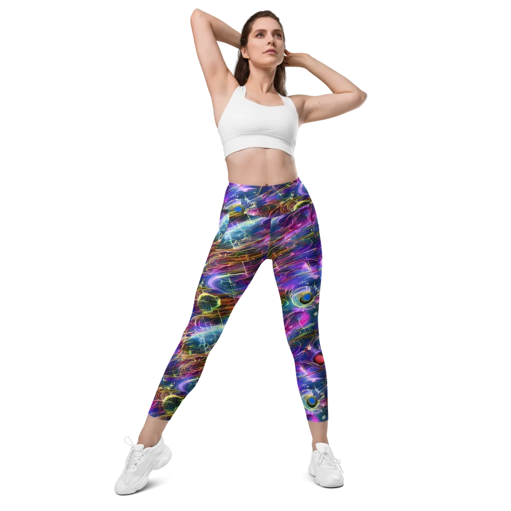 Plasma Drift on Leggings with Pockets — Front