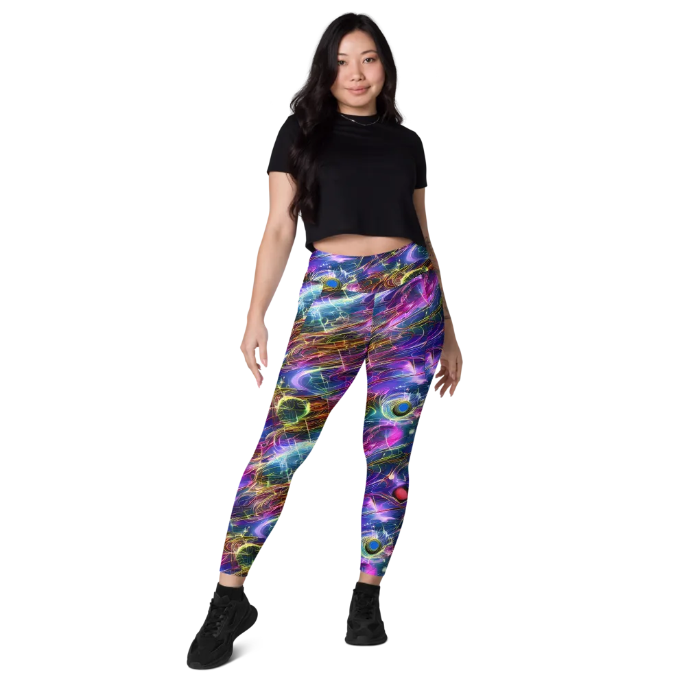 Plasma Drift on Leggings with Pockets — Front
