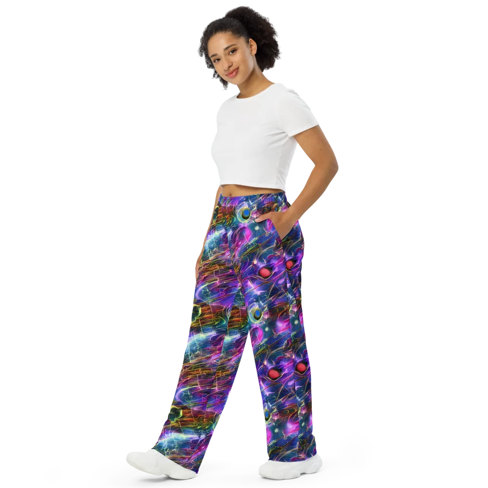 Plasma Drift on Wide-Leg Pants — Left Front