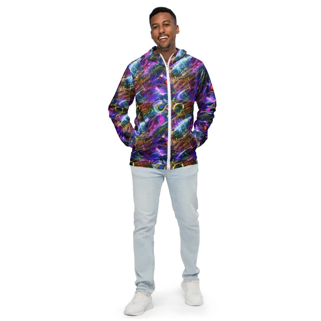 Plasma Drift on Men's Windbreaker — Front