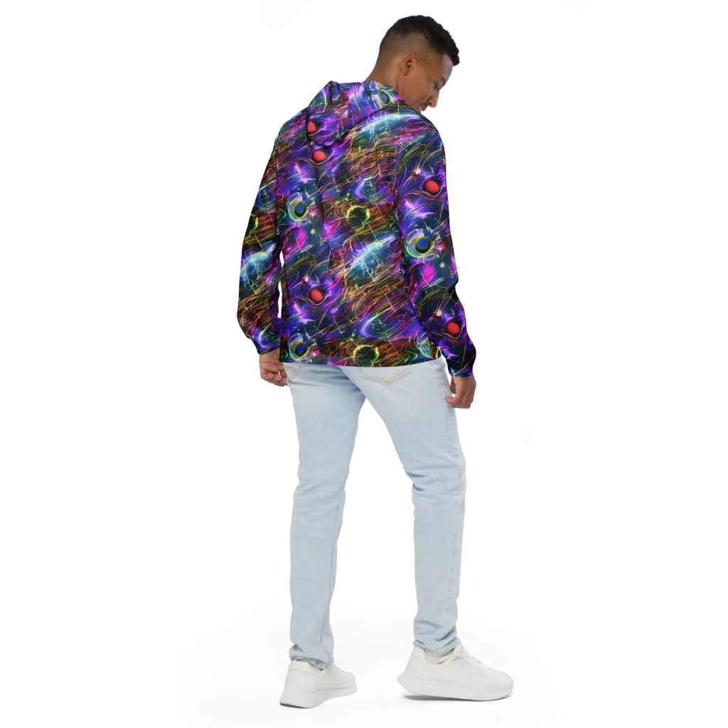 Plasma Drift on Men's Windbreaker — Back