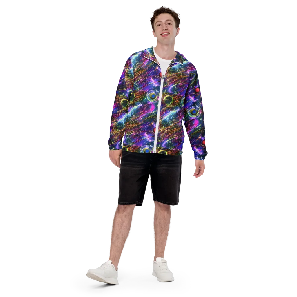 Plasma Drift on Men's Windbreaker — Front