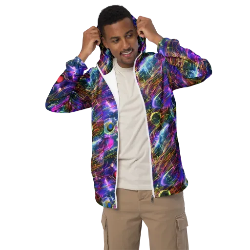 Plasma Drift on a Men's Windbreaker