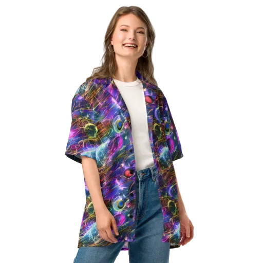 Plasma Drift on a Button Shirt