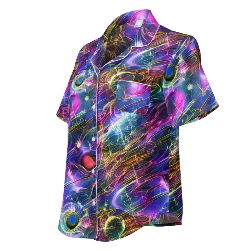 Plasma Drift on a Women's Short Sleeve Pajama Top