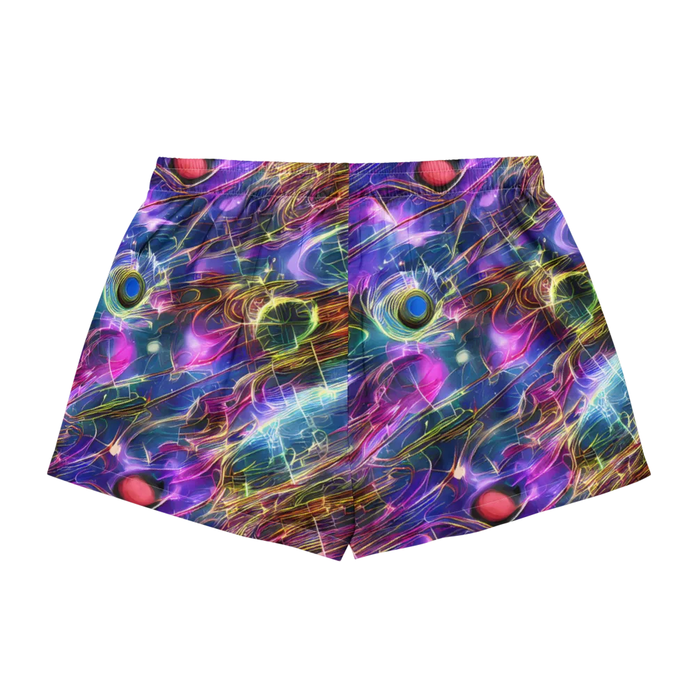 Plasma Drift on Women's Pajama Shorts — Back