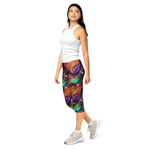 Stellar Circuit on a Capri Leggings