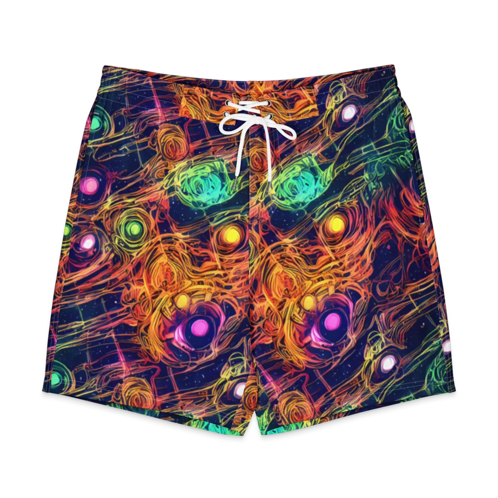 Stellar Circuit on Men's Board Shorts — Front