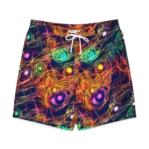 Stellar Circuit on a Men's Board Shorts