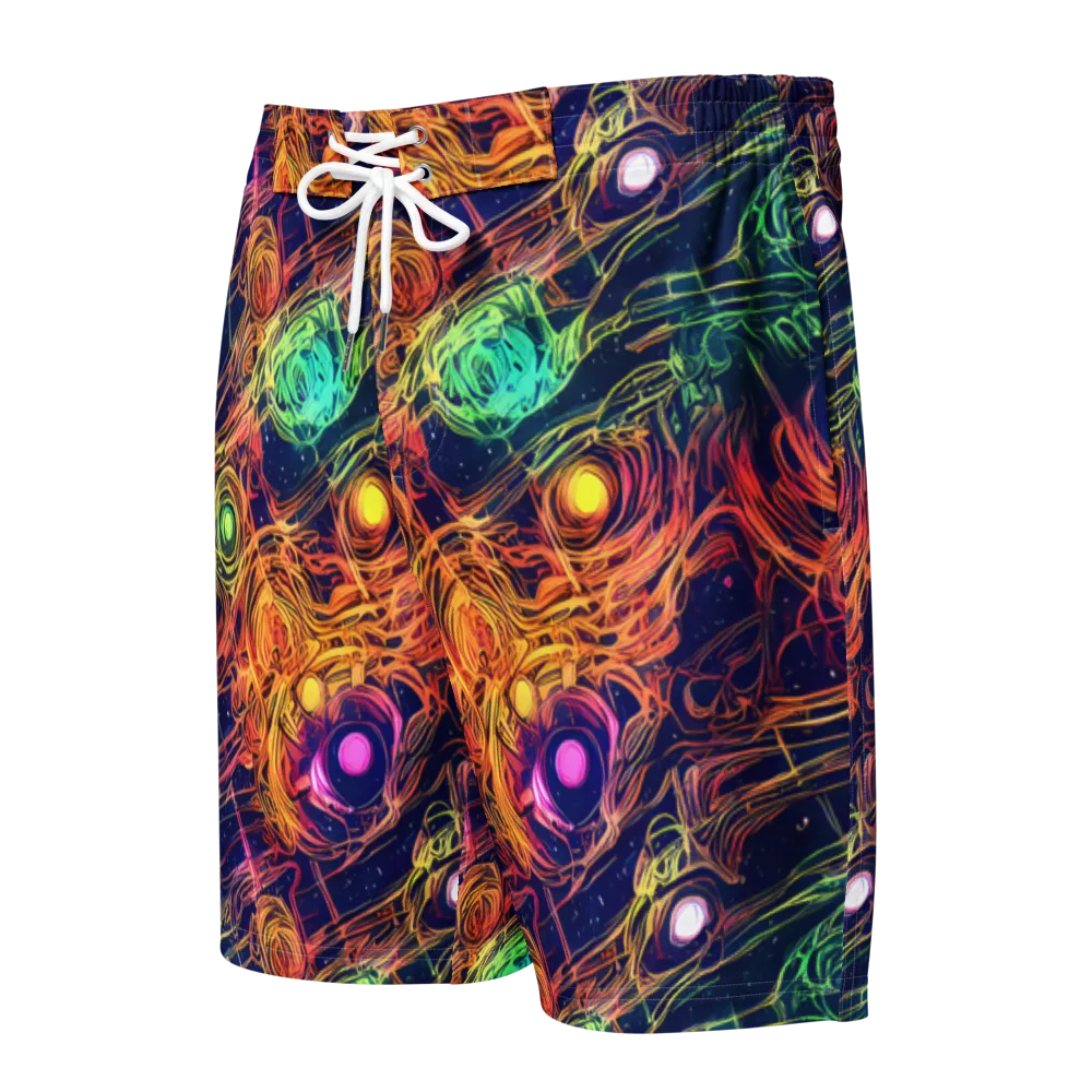 Stellar Circuit on Men's Board Shorts — Front