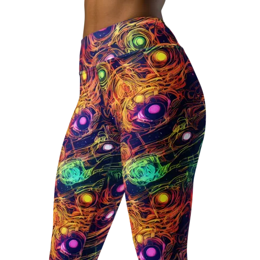 Stellar Circuit on a Yoga Leggings