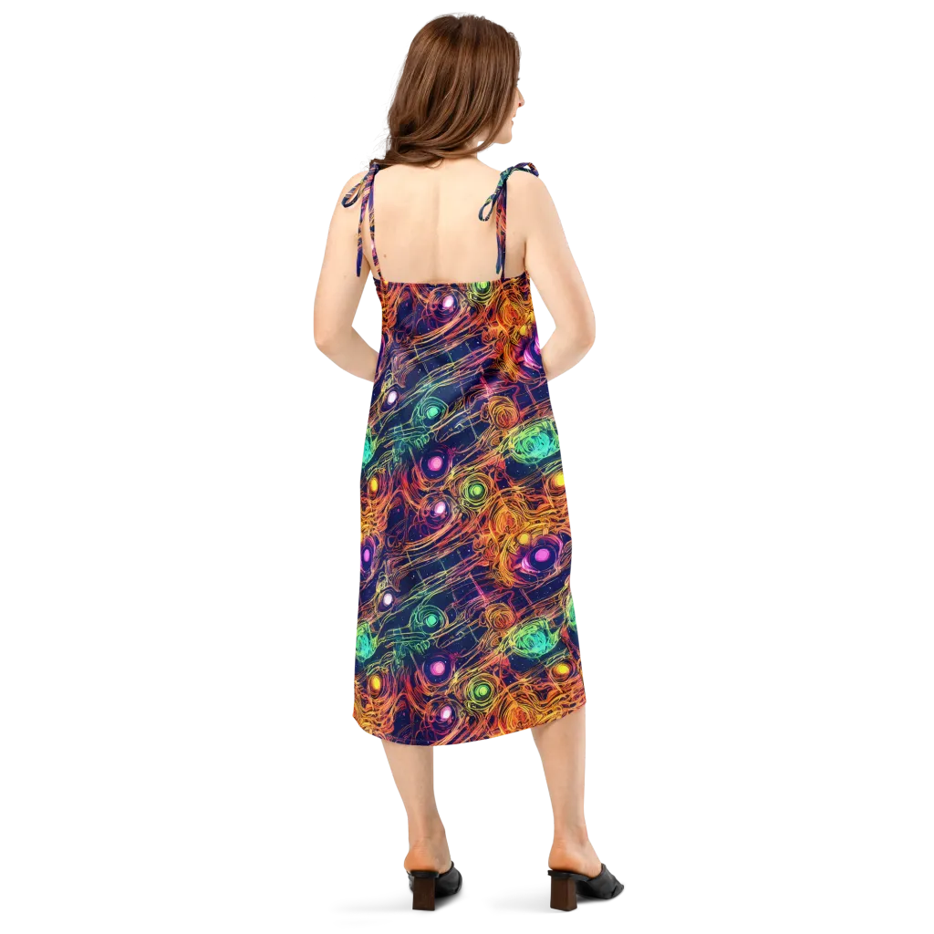Stellar Circuit on Slip Dress — Back