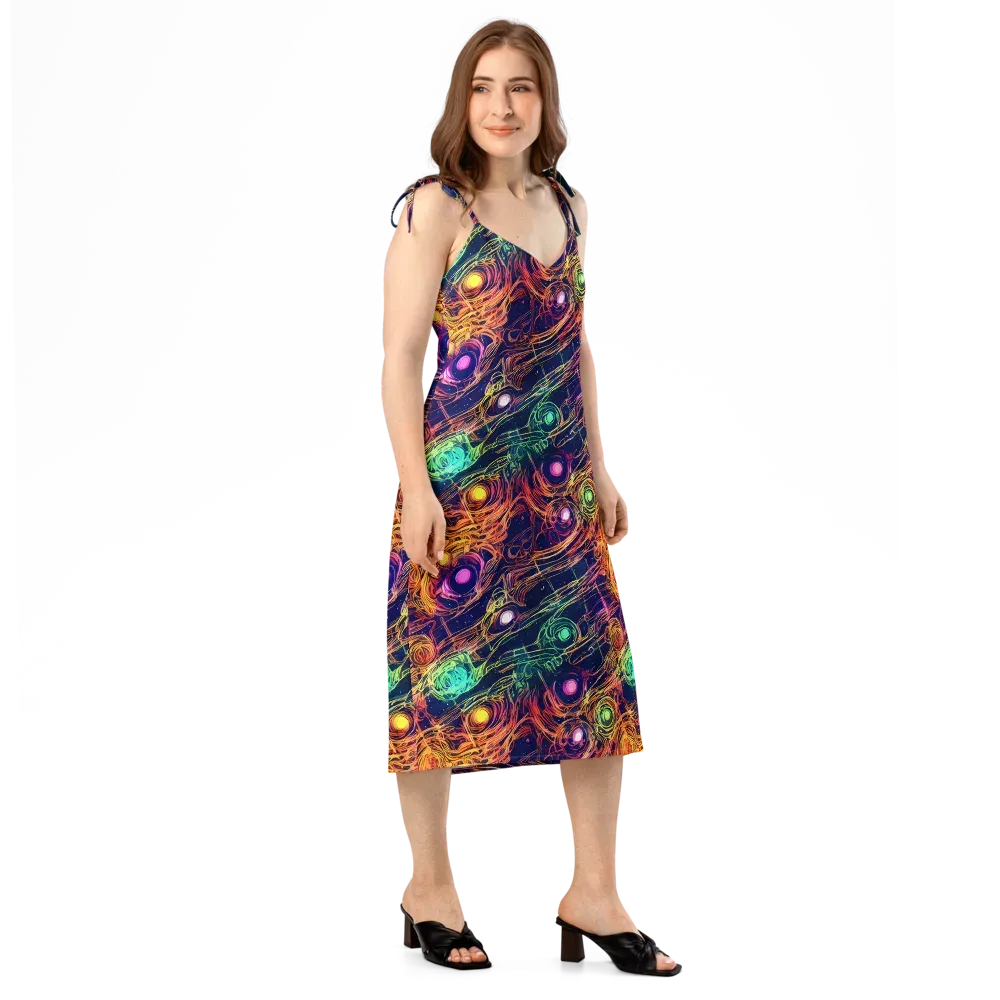 Stellar Circuit on Slip Dress — Right Front