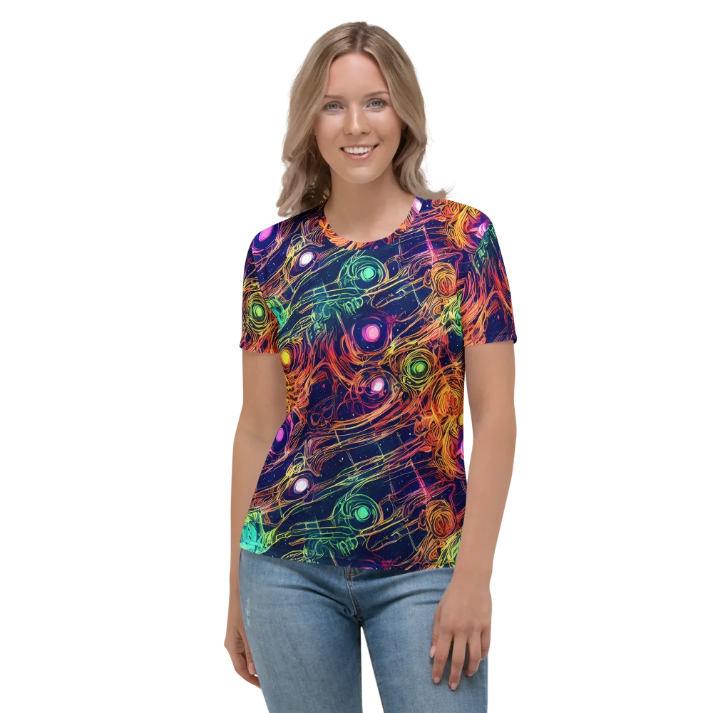 Stellar Circuit on Women's Crew Neck T-Shirt — Front