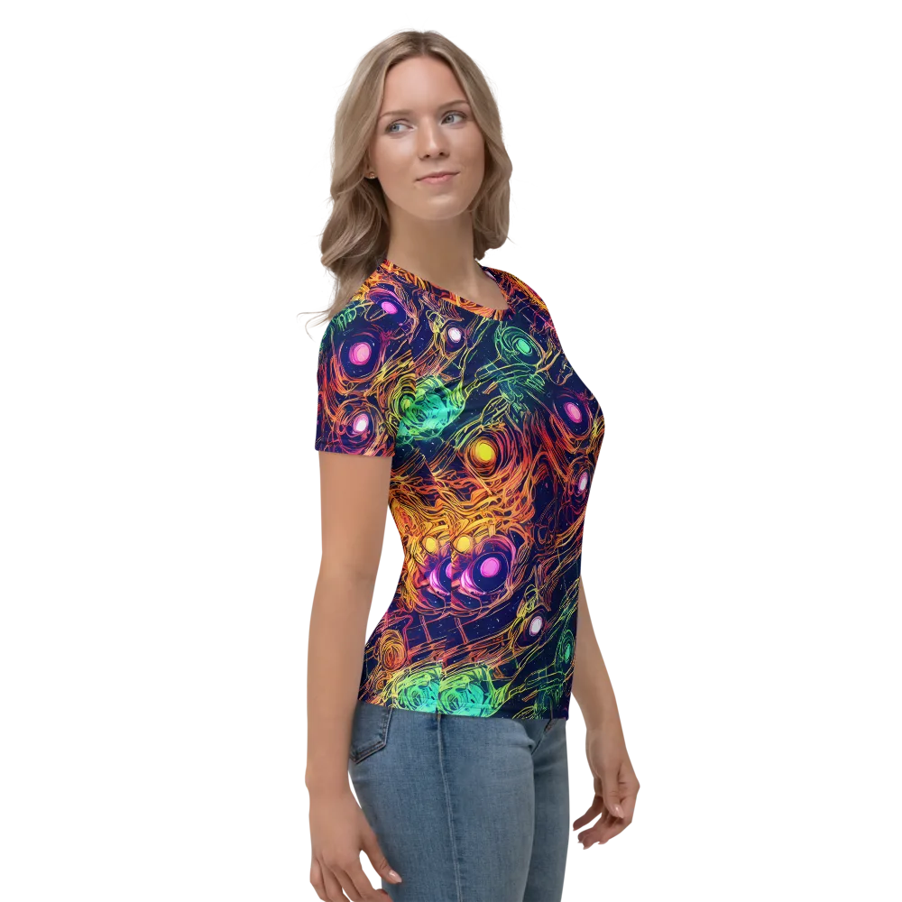 Stellar Circuit on Women's Crew Neck T-Shirt — Right