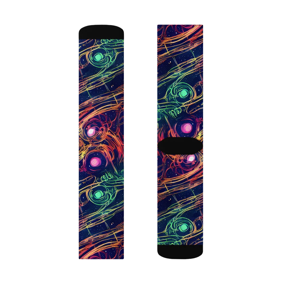 Stellar Circuit on Socks — Left Sock
