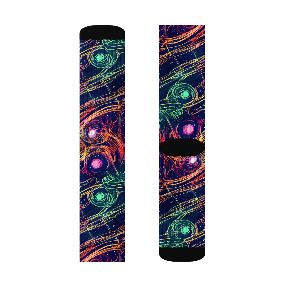 Stellar Circuit on Socks — Right Sock