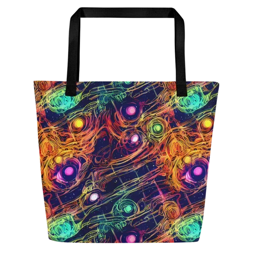 Stellar Circuit on a Large Tote Bag W/ Pocket