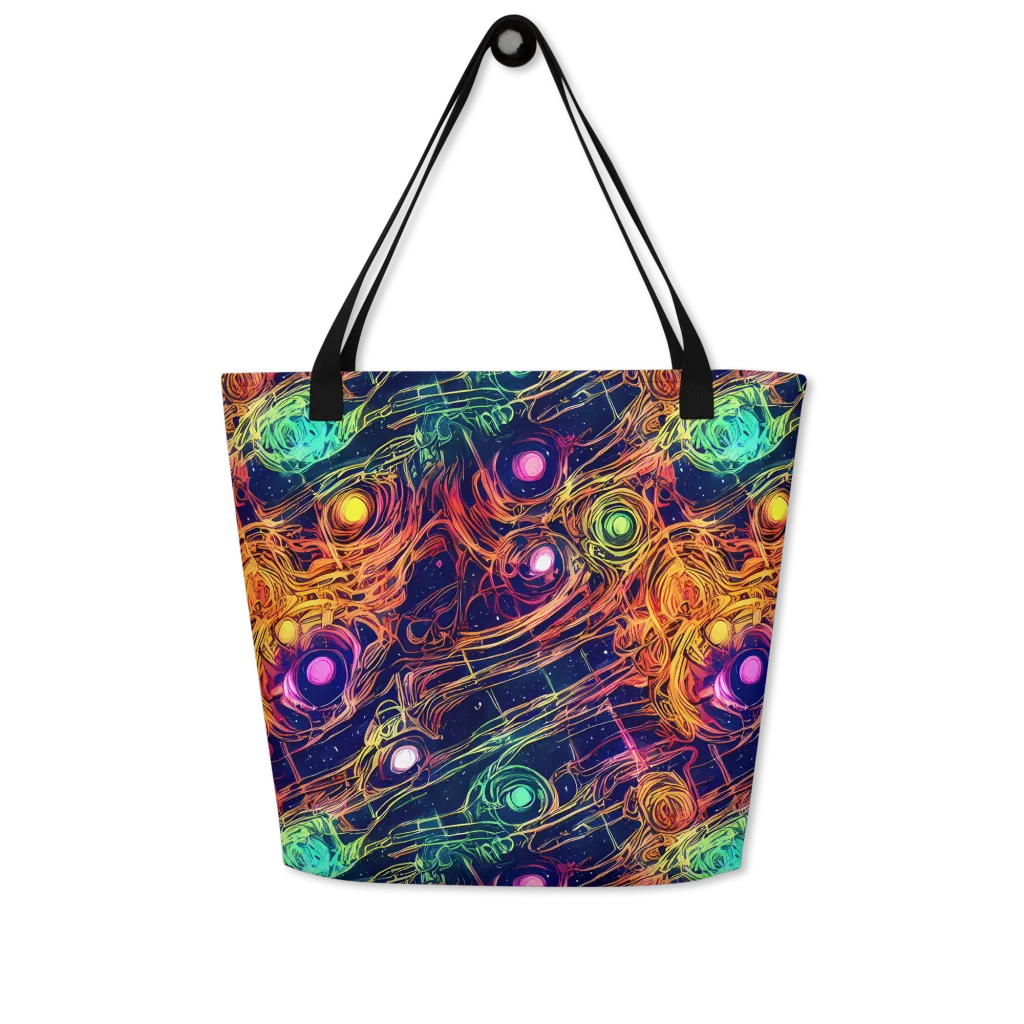 Stellar Circuit on Large Tote Bag W/ Pocket — Front