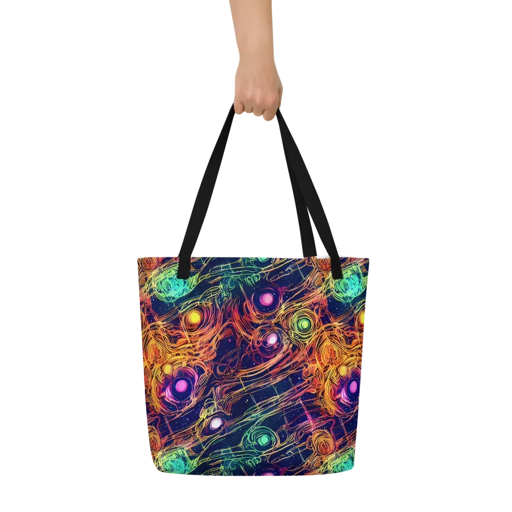 Stellar Circuit on Large Tote Bag W/ Pocket — Front