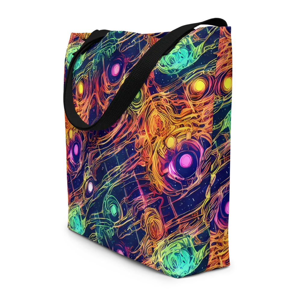 Stellar Circuit on Large Tote Bag W/ Pocket — Front