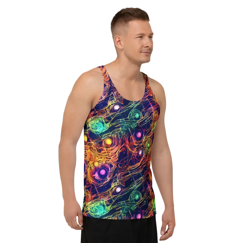 Stellar Circuit on Men's Tank Top — Right Front