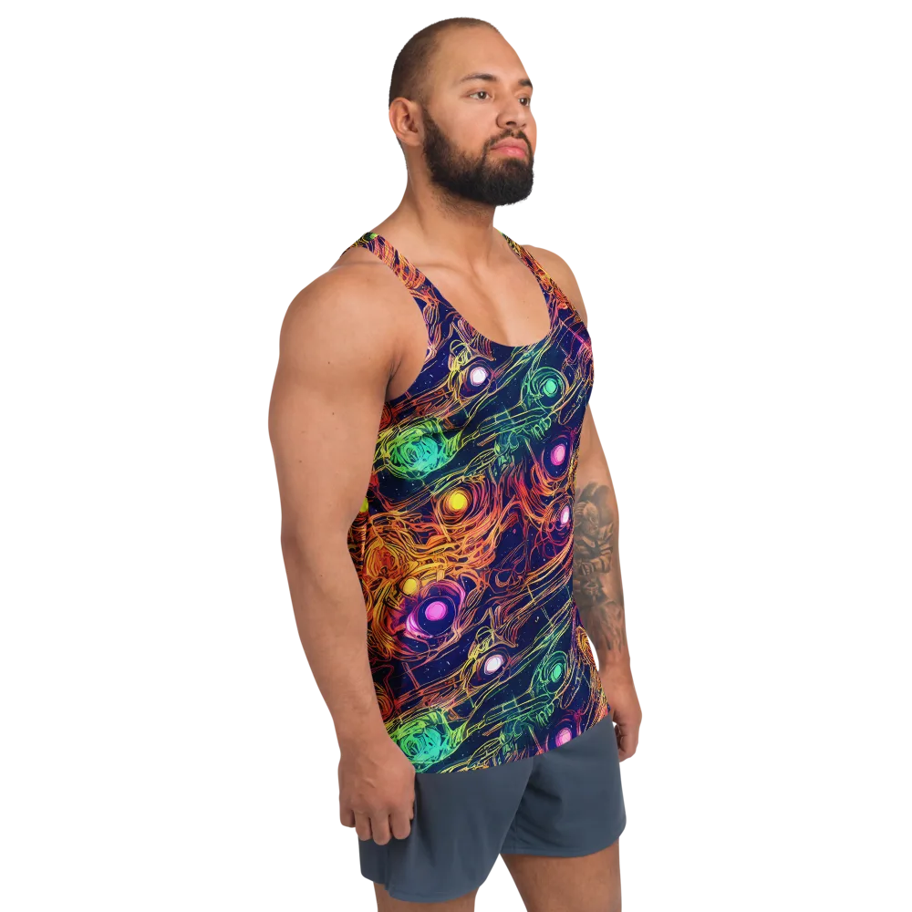 Stellar Circuit on Men's Tank Top — Right Front